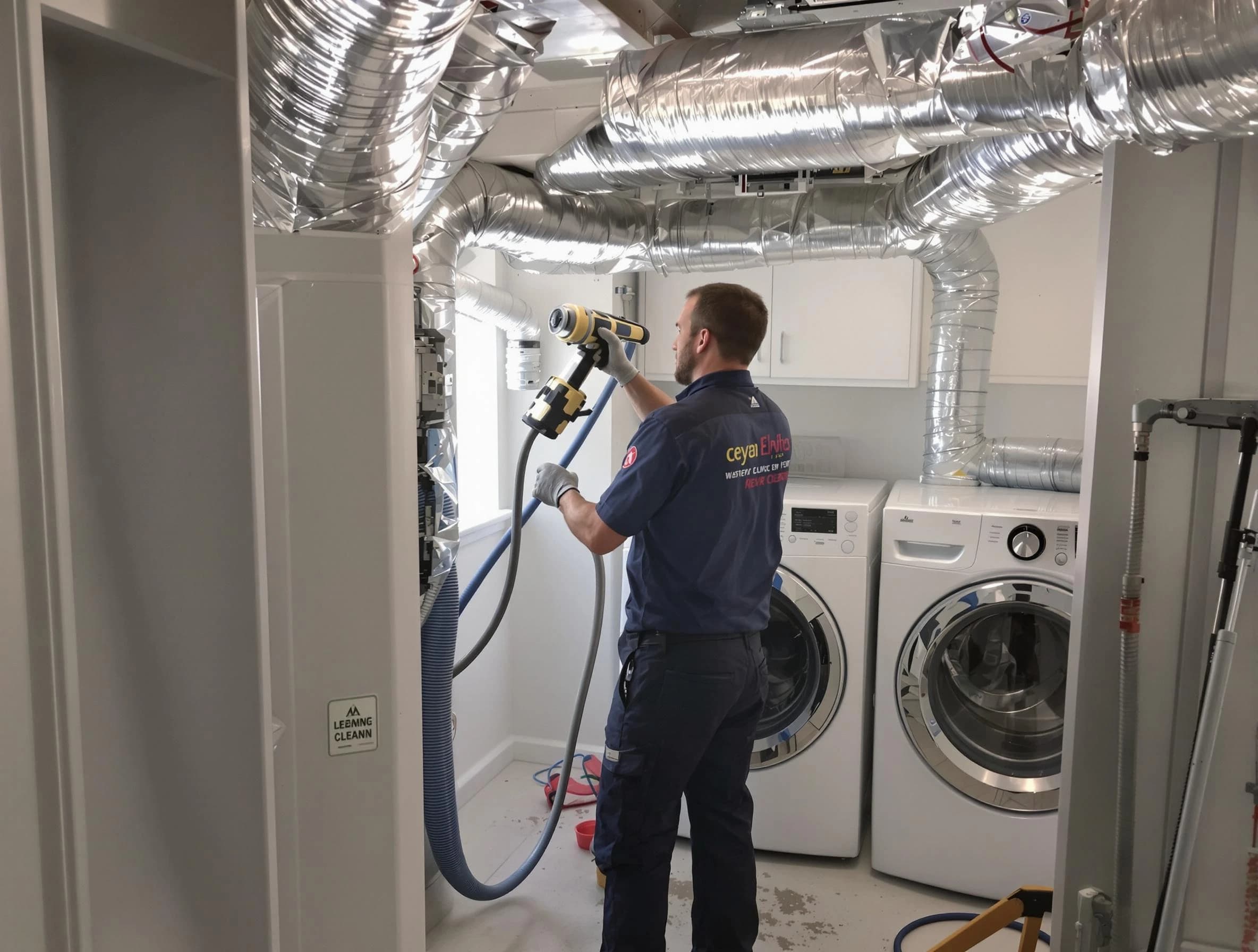 Arvada Dryer Vent Cleaning specialist using advanced equipment for thorough duct cleaning in Arvada